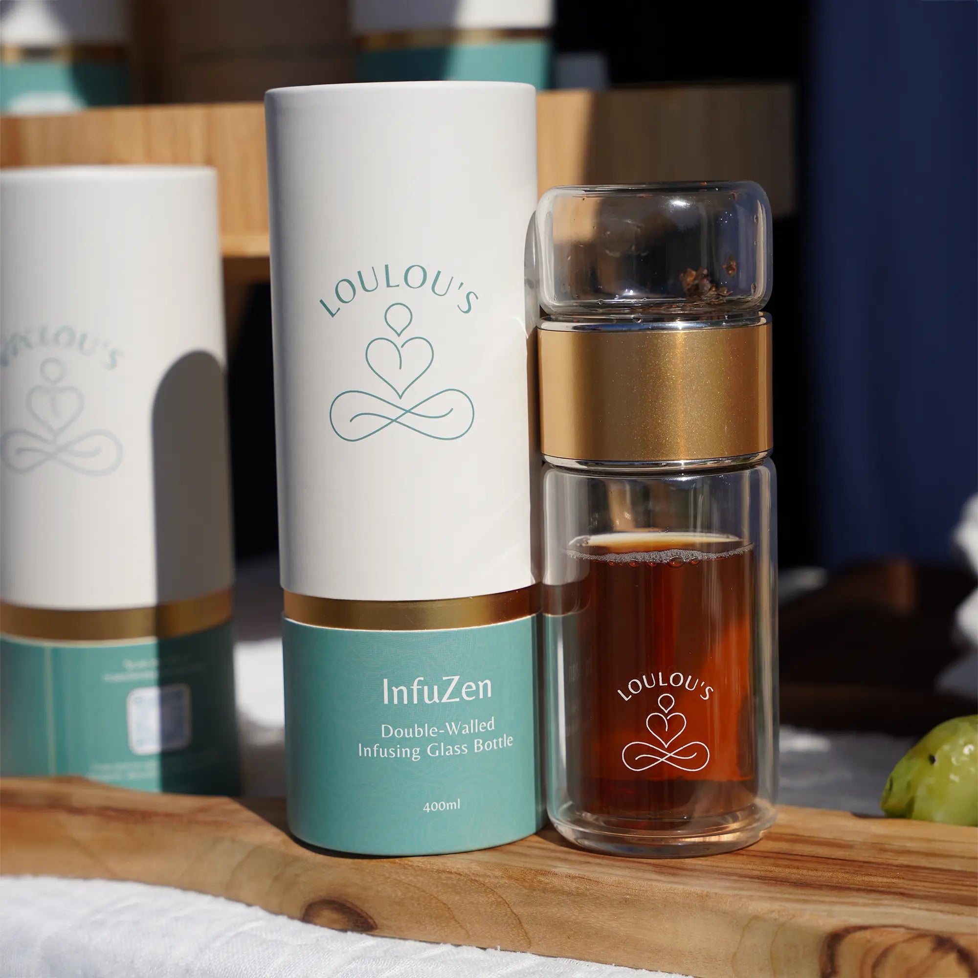 InfuZen Cold Tea Glass Bottle