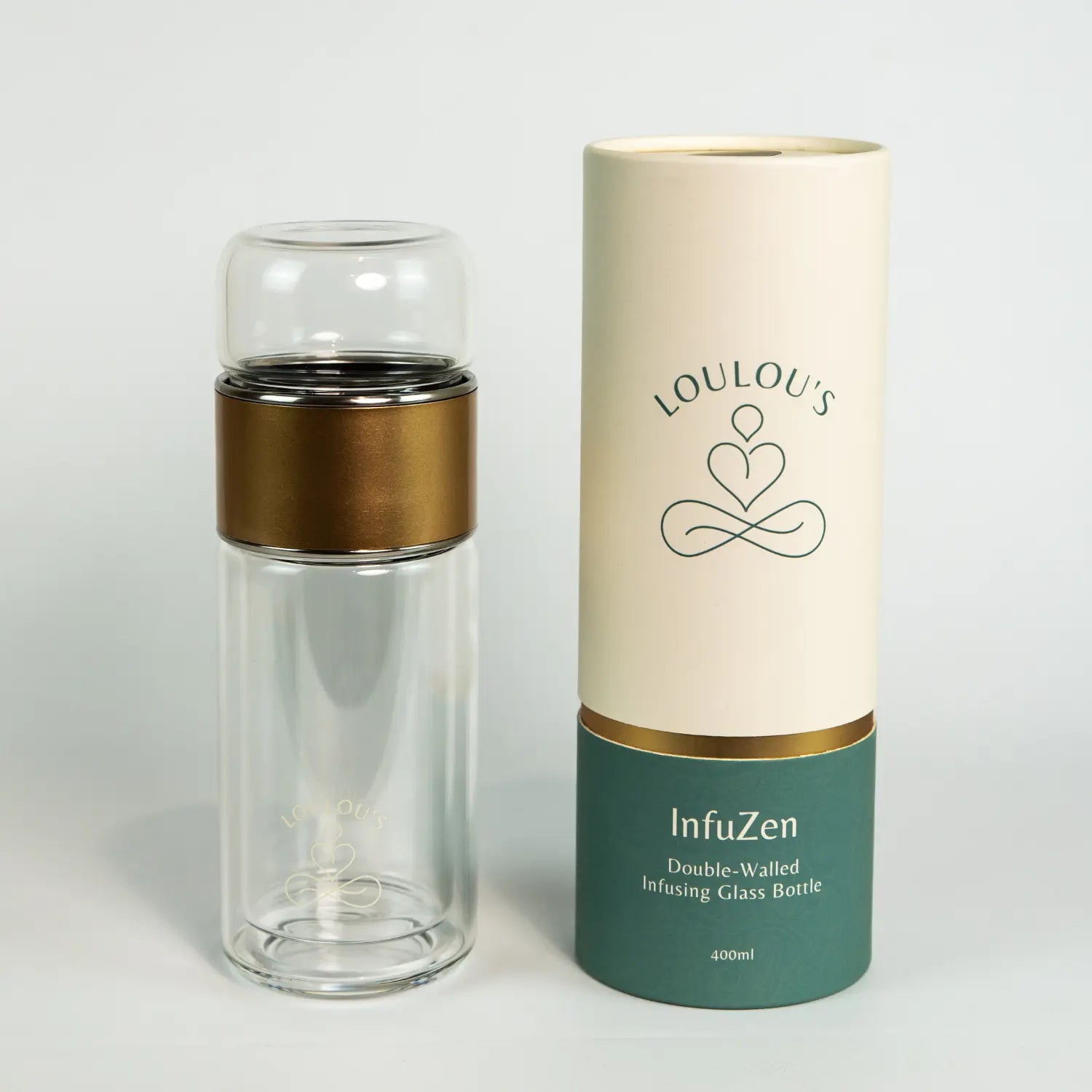 InfuZen Cold Tea Glass Bottle