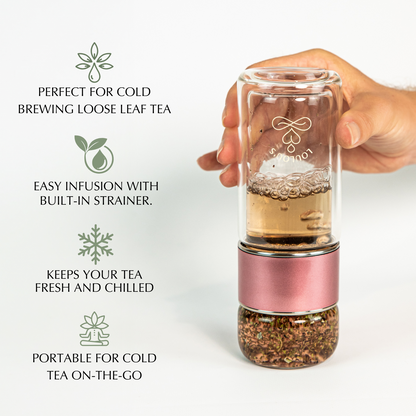 InfuZen Cold Tea Glass Bottle